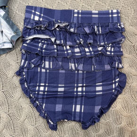 POSH PEANUT Baby Girl's 2 Piece Forrester Long Sleeve Peplum Top & Bloomers Set - Picture 5 of 7